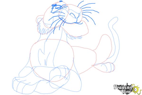 How to Draw Shere Khan, Disney Villain - Step 10 How to Draw Shere Khan, Disney Villain - Step 10
