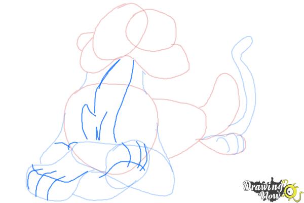 How to Draw Shere Khan, Disney Villain - Step 8 How to Draw Shere Khan, Disney Villain - Step 8