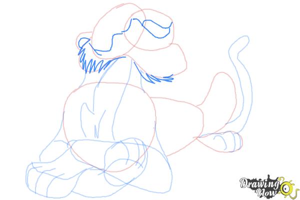 How to Draw Shere Khan, Disney Villain - Step 9 How to Draw Shere Khan, Disney Villain - Step 9