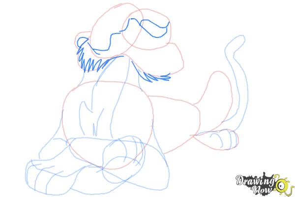 How to Draw Shere Khan, Disney Villain - Step 9