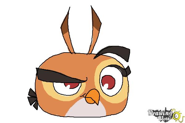 How to Draw Angry Bird Dahlia from Angry Birds Stella - Step 10