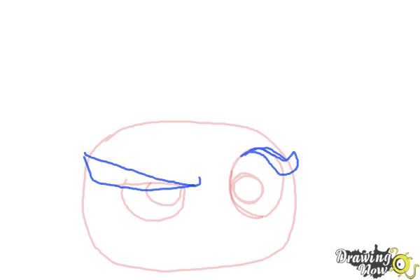 How to Draw Angry Bird Dahlia from Angry Birds Stella - Step 4 How to Draw Angry Bird Dahlia from Angry Birds Stella - Step 4