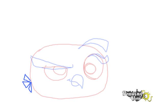 How to Draw Angry Bird Dahlia from Angry Birds Stella - Step 7
