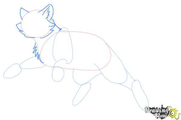 How to Draw Bluestar from Warrior Cats - Step 5