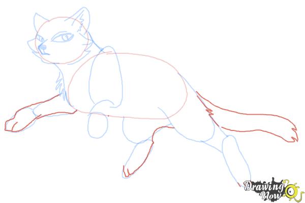 How to Draw Bluestar from Warrior Cats - Step 7