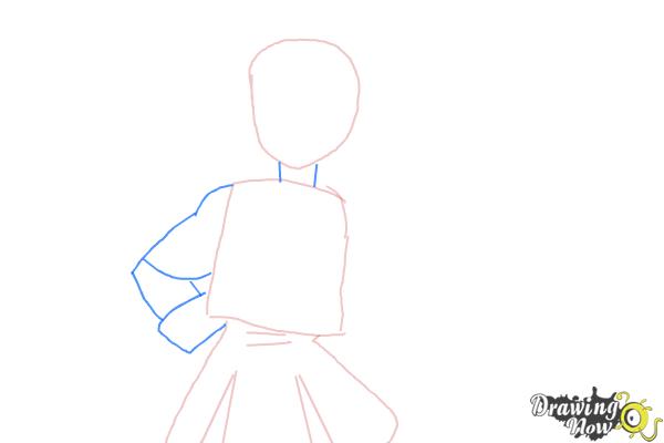 How to Draw Misaki Suzuhara from Angelic Layer - Step 3