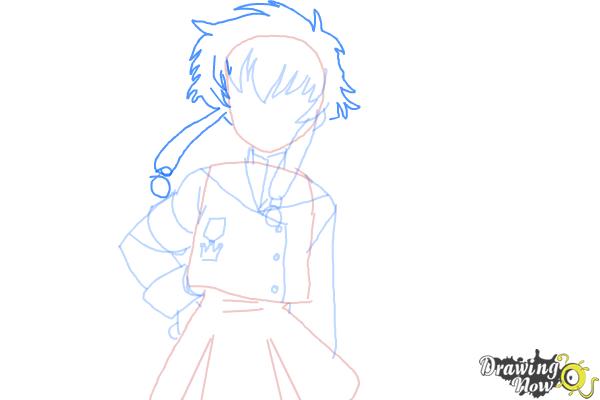 How to Draw Misaki Suzuhara from Angelic Layer - Step 7