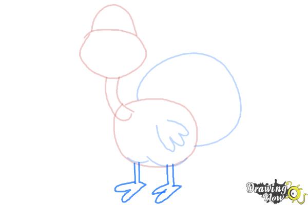How to Draw a Turkey For Kids - Step 5 How to Draw a Turkey For Kids - Step 5
