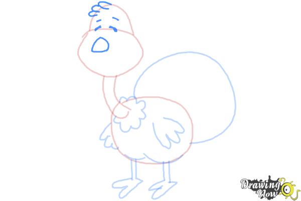 How to Draw a Turkey For Kids - Step 7 How to Draw a Turkey For Kids - Step 7