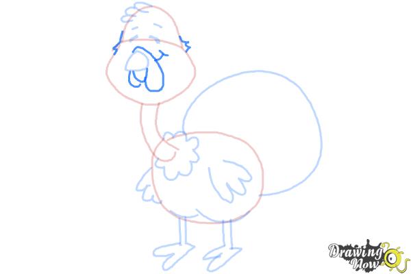 How to Draw a Turkey For Kids - Step 8