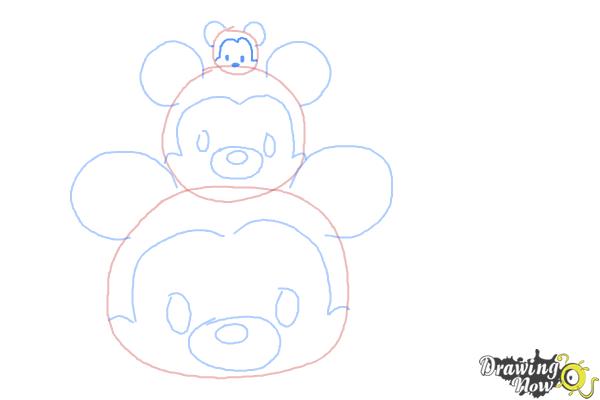 How to Draw Disney Tsum Tsum - Step 7