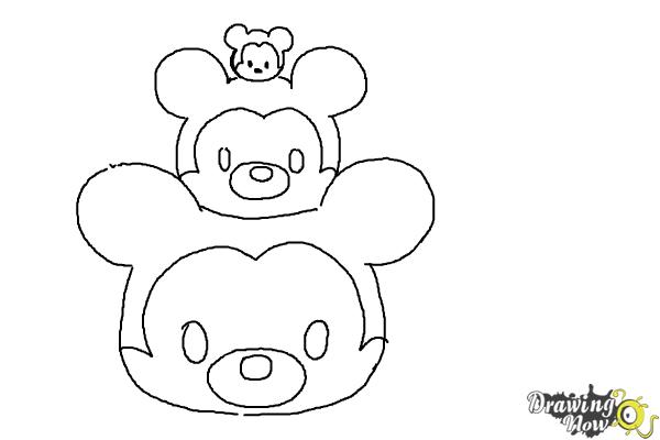 How to Draw Disney Tsum Tsum - Step 8 How to Draw Disney Tsum Tsum - Step 8