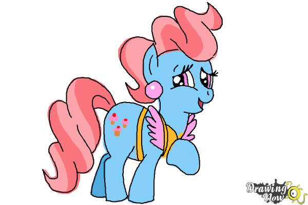 How to Draw Mrs. Cup Cake from My Little Pony Friendship Is Magic - Step 11