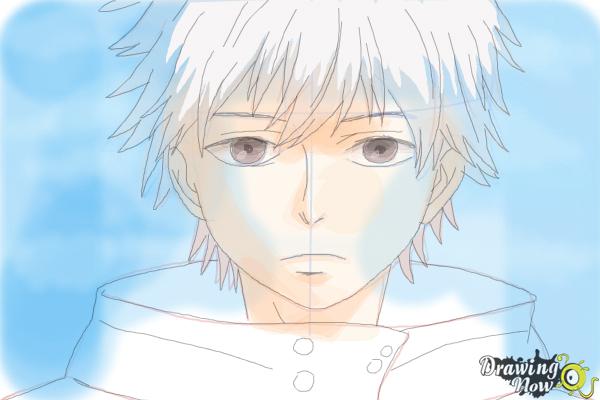 How to Draw Ken Kaneki from Tokyo Ghoul - Step 17