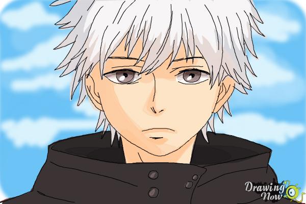 How to Draw Ken Kaneki from Tokyo Ghoul - Step 19