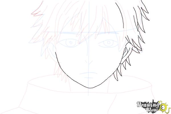 How to Draw Ken Kaneki from Tokyo Ghoul - Step 6