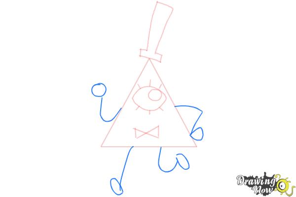 How to Draw Bill Cipher from Gravity Falls - Step 5