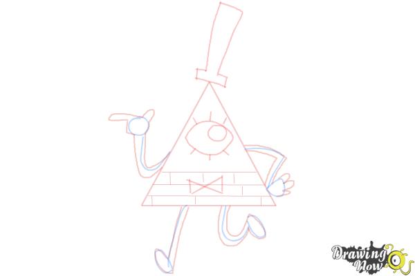 How to Draw Bill Cipher from Gravity Falls - Step 7