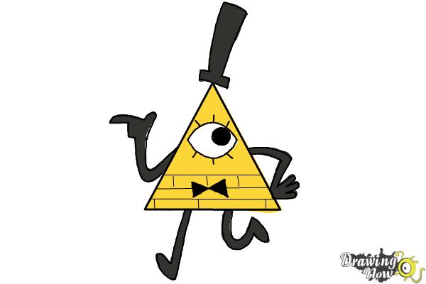 How to Draw Bill Cipher from Gravity Falls - Step 9
