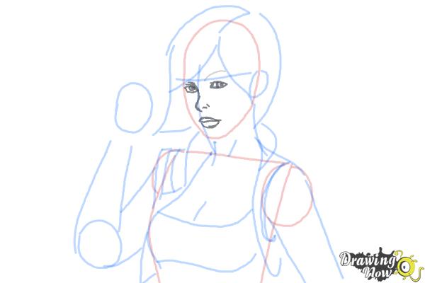 How to Draw Lilith from Borderlands 2 - Step 6