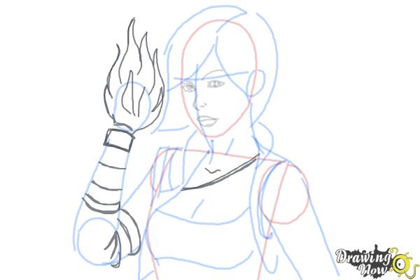 How to Draw Lilith from Borderlands 2 - Step 7