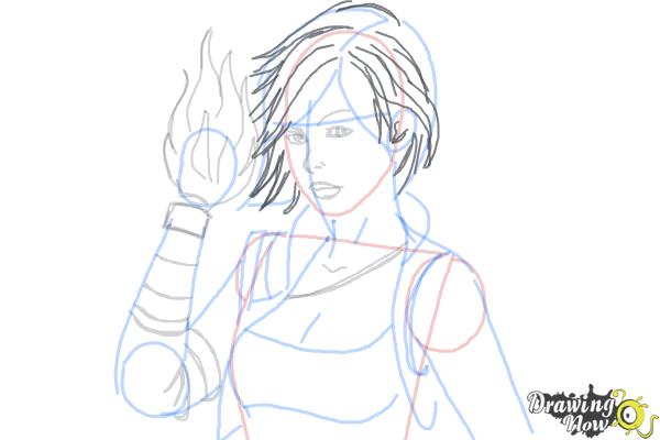 How to Draw Lilith from Borderlands 2 - Step 8