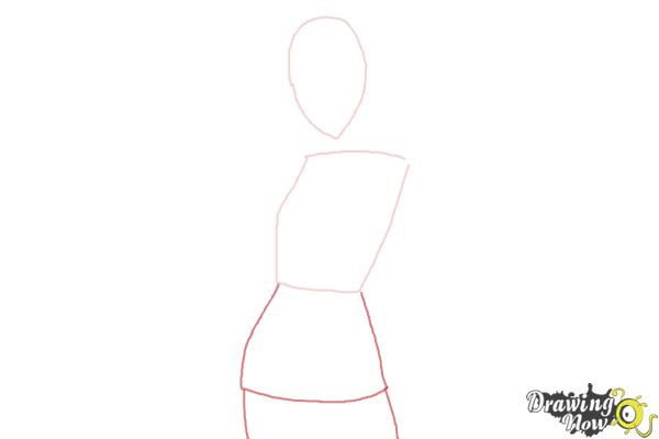 How to Draw Touka Kirishima from Tokyo Ghoul - Step 2 How to Draw Touka Kirishima from Tokyo Ghoul - Step 2