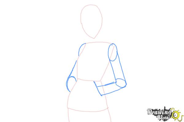 How to Draw Touka Kirishima from Tokyo Ghoul - Step 3
