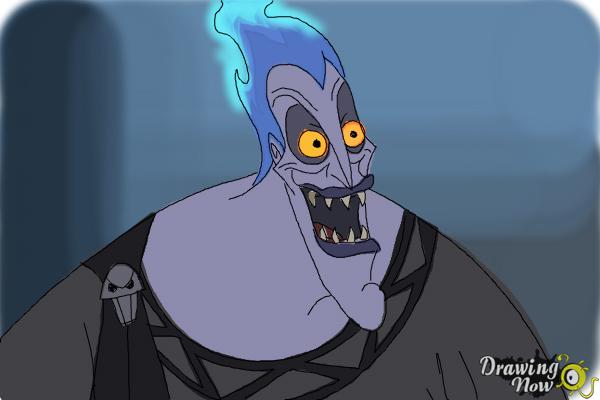 How to Draw Hades, Disney Villain - Step 10