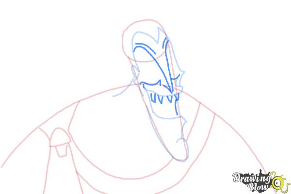 How to Draw Hades, Disney Villain - Step 6