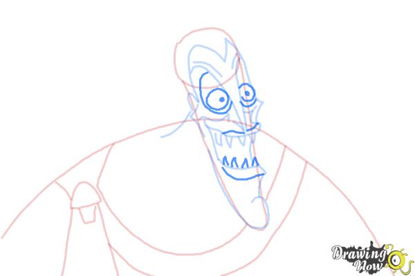 How to Draw Hades, Disney Villain - Step 7