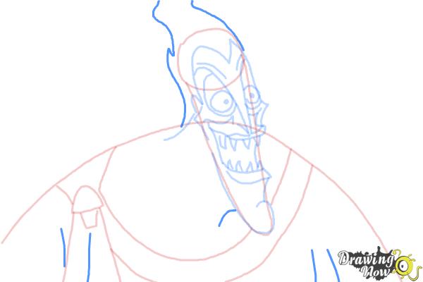 How to Draw Hades, Disney Villain - Step 8