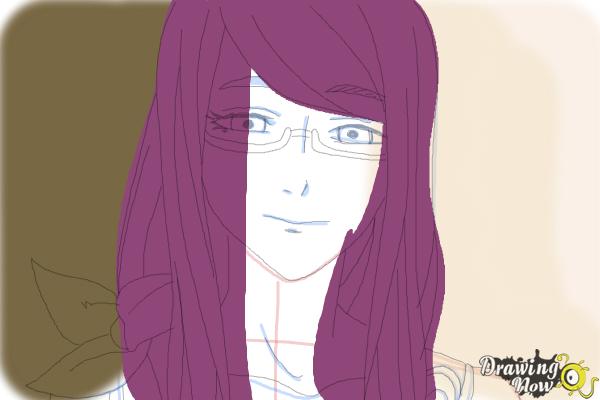 How to Draw Rize Kamishiro from Tokyo Ghoul - Step 10 How to Draw Rize Kamishiro from Tokyo Ghoul - Step 10