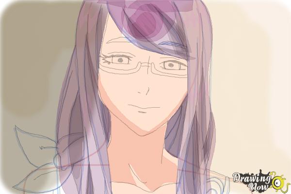 How to Draw Rize Kamishiro from Tokyo Ghoul - Step 13 How to Draw Rize Kamishiro from Tokyo Ghoul - Step 13