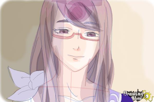 How to Draw Rize Kamishiro from Tokyo Ghoul - Step 16 How to Draw Rize Kamishiro from Tokyo Ghoul - Step 16