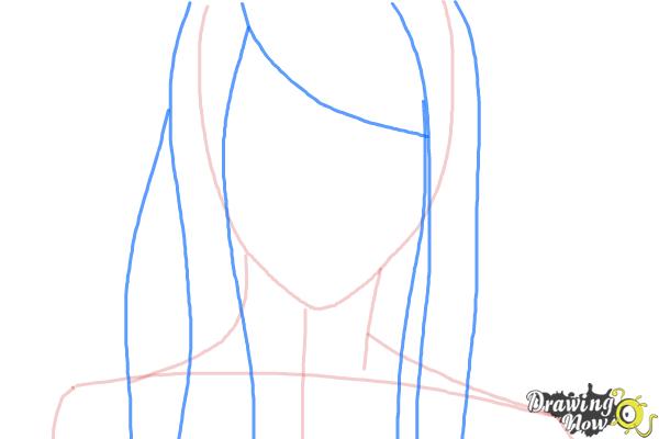 How to Draw Rize Kamishiro from Tokyo Ghoul - Step 2 How to Draw Rize Kamishiro from Tokyo Ghoul - Step 2
