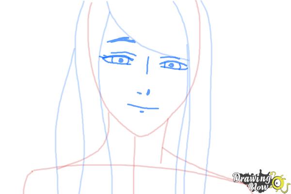 How to Draw Rize Kamishiro from Tokyo Ghoul - Step 3 How to Draw Rize Kamishiro from Tokyo Ghoul - Step 3