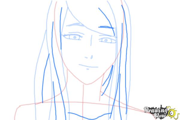 How to Draw Rize Kamishiro from Tokyo Ghoul - Step 4