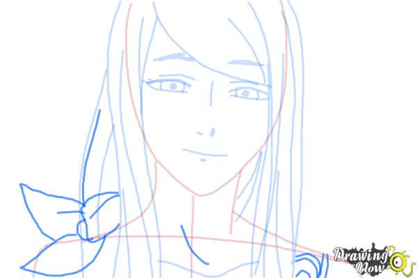 How to Draw Rize Kamishiro from Tokyo Ghoul - Step 5 How to Draw Rize Kamishiro from Tokyo Ghoul - Step 5
