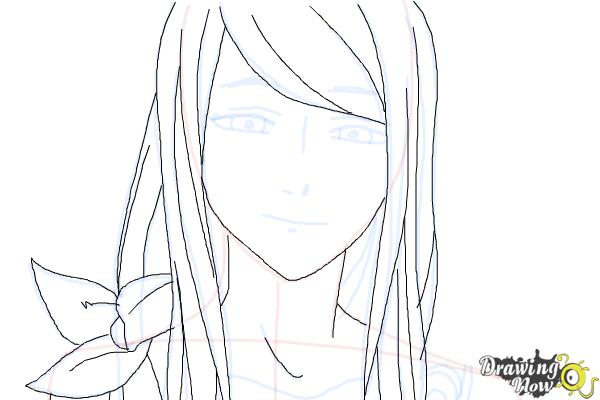 How to Draw Rize Kamishiro from Tokyo Ghoul - Step 6 How to Draw Rize Kamishiro from Tokyo Ghoul - Step 6
