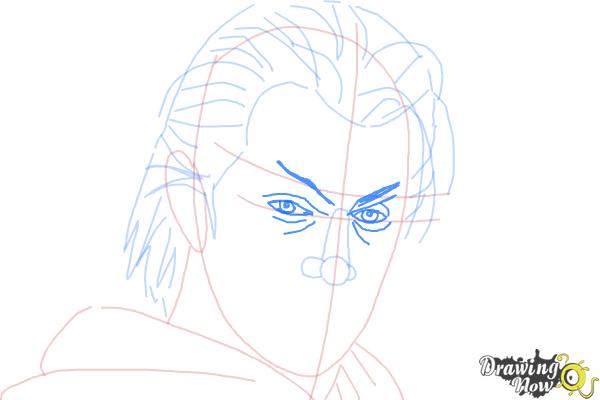 How to Draw Azazel from X-Men: First Class - Step 7