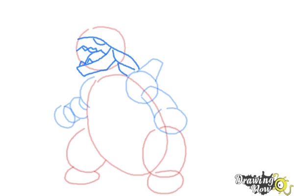 How to Draw Aggron from Pokemon - Step 4 How to Draw Aggron from Pokemon - Step 4