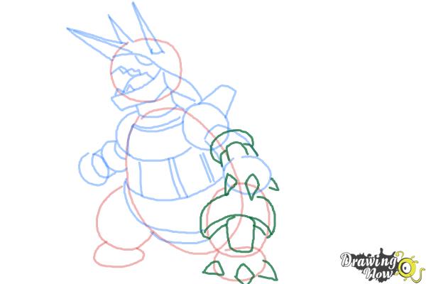 How to Draw Aggron from Pokemon - Step 6