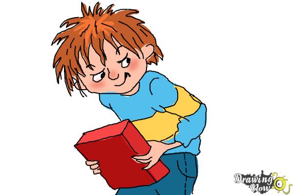 How to Draw Horrid Henry - Step 10