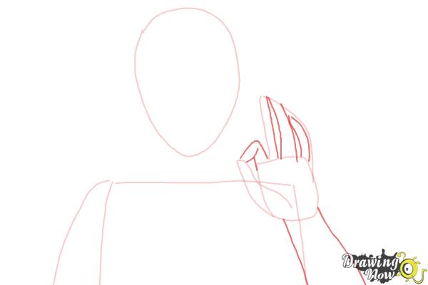 How to Draw Juuzou Suzuya from Tokyo Ghoul - Step 3 How to Draw Juuzou Suzuya from Tokyo Ghoul - Step 3