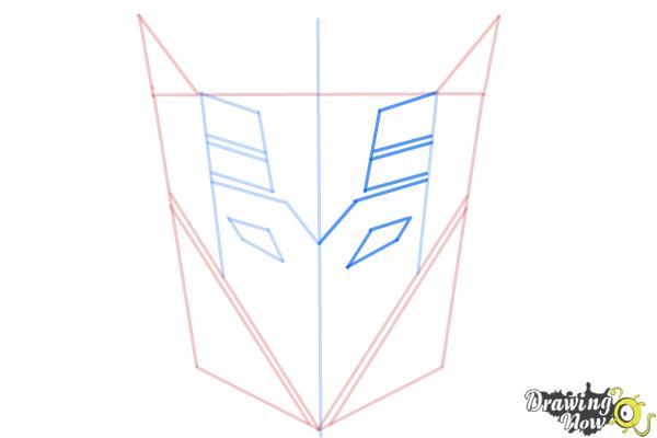 How to Draw Decepticon Logo from Transformers - Step 6