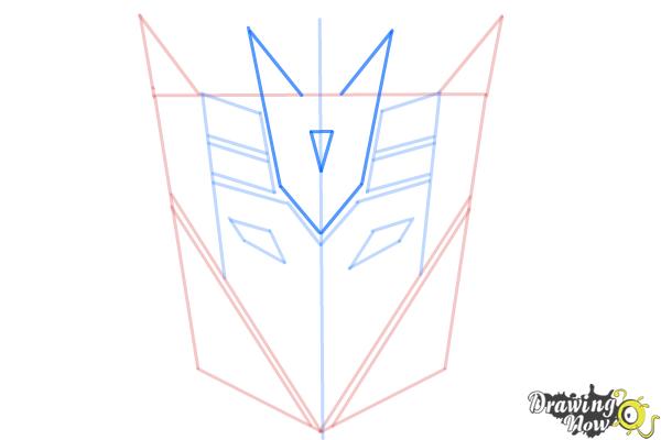 How to Draw Decepticon Logo from Transformers - Step 7