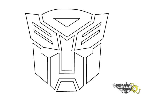 How to Draw Autobot Logo from Transformers - Step 9