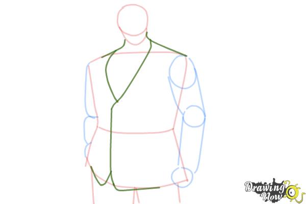 How to Draw Yakumo Oomori from Tokyo Ghoul - Step 5 How to Draw Yakumo Oomori from Tokyo Ghoul - Step 5