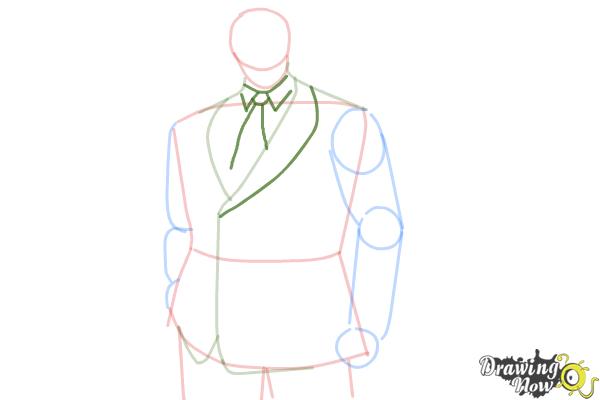 How to Draw Yakumo Oomori from Tokyo Ghoul - Step 6
